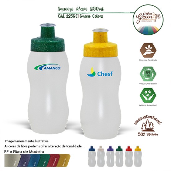 Squeeze Wave 250 Ml Green Colors Para Brinde