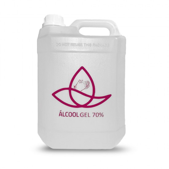 Álcool Gel 70% Antisséptico 5 Litros Personalizado