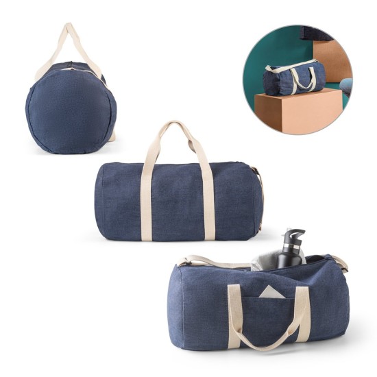 Sacola Esportiva ou Viagem em Denim Reciclado Personalizada