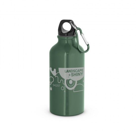 Garrafa esportiva em alumínio mosquetão 400 mL Personalizado