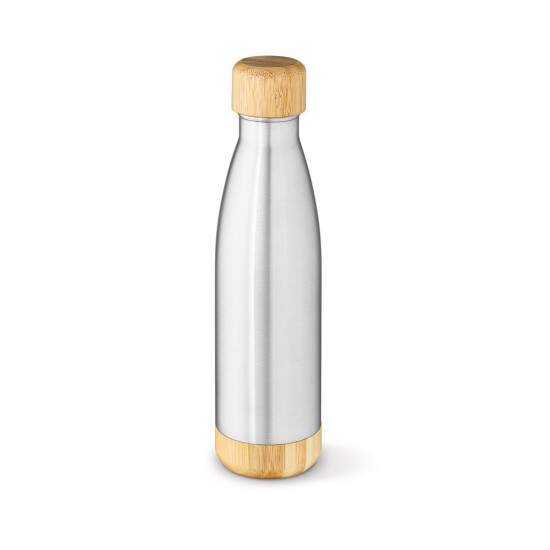 Garrafa em aço inox com tampa em bambu 800 mL Personalizada