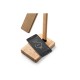 Luminária de Mesa em bambu com carregador wireless Personalizado