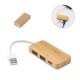 Hub USB em Bambu com 2 Portas Personalizado