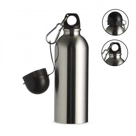 Squeeze Inox 500ml com Mosquetão 